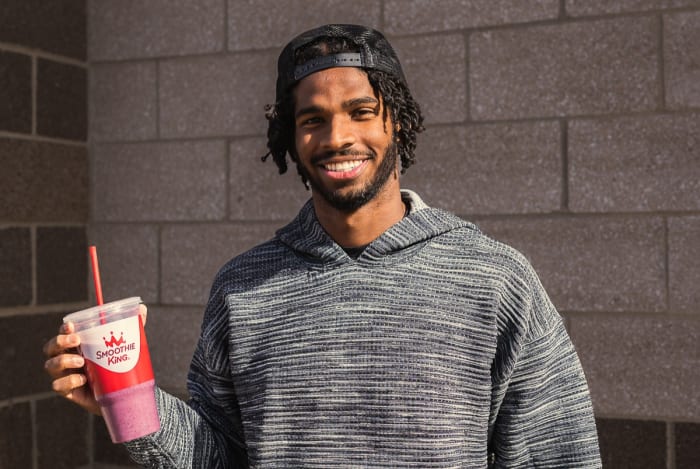 Shedeur Sanders with Smoothie King